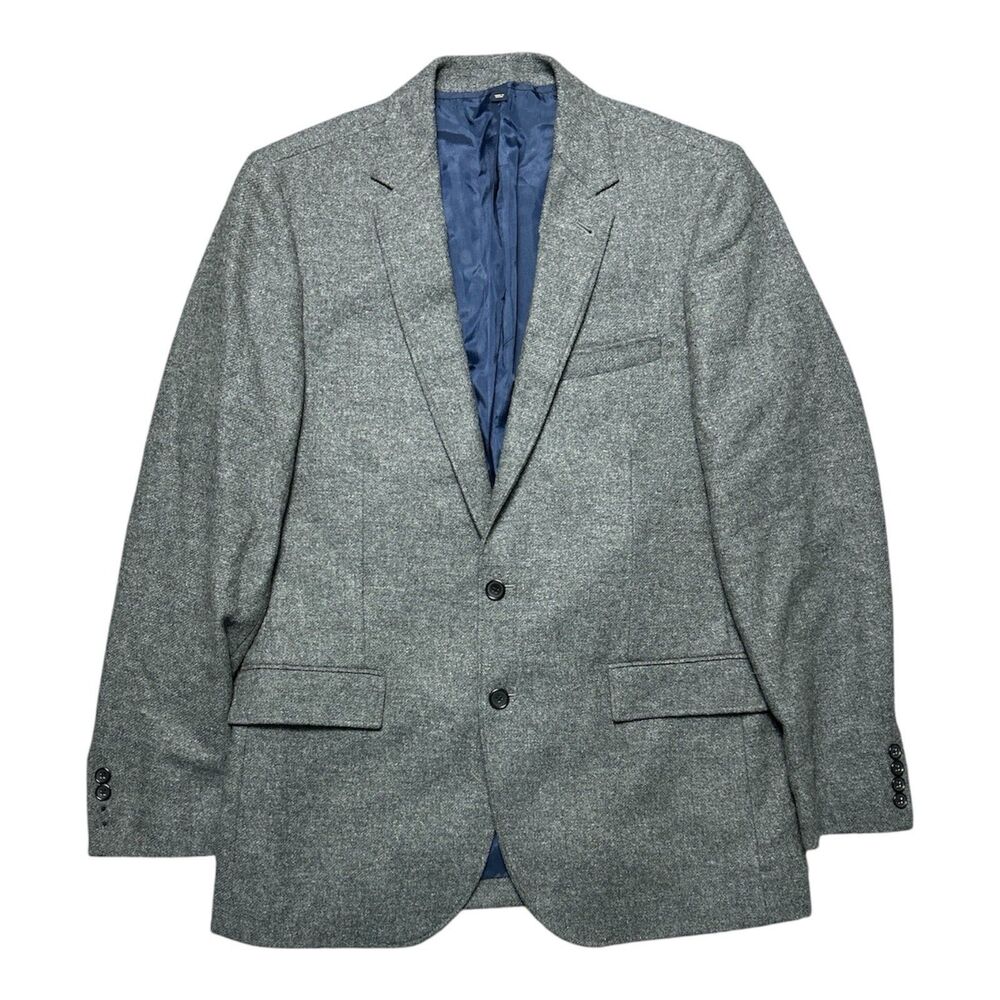 J Crew Wool Blazer Men’s 42L Gray Single Vent 2 Button